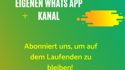 Wir haben einen WhatsApp Kanal