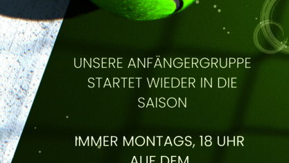 Die Saison für unsere Tennis-Neulinge startet