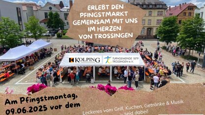 Besucht uns auf dem Trossinger Pfingstmarkt!