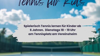 🎾 NEU Tennis-Spaß für unsere Kids! 🎾